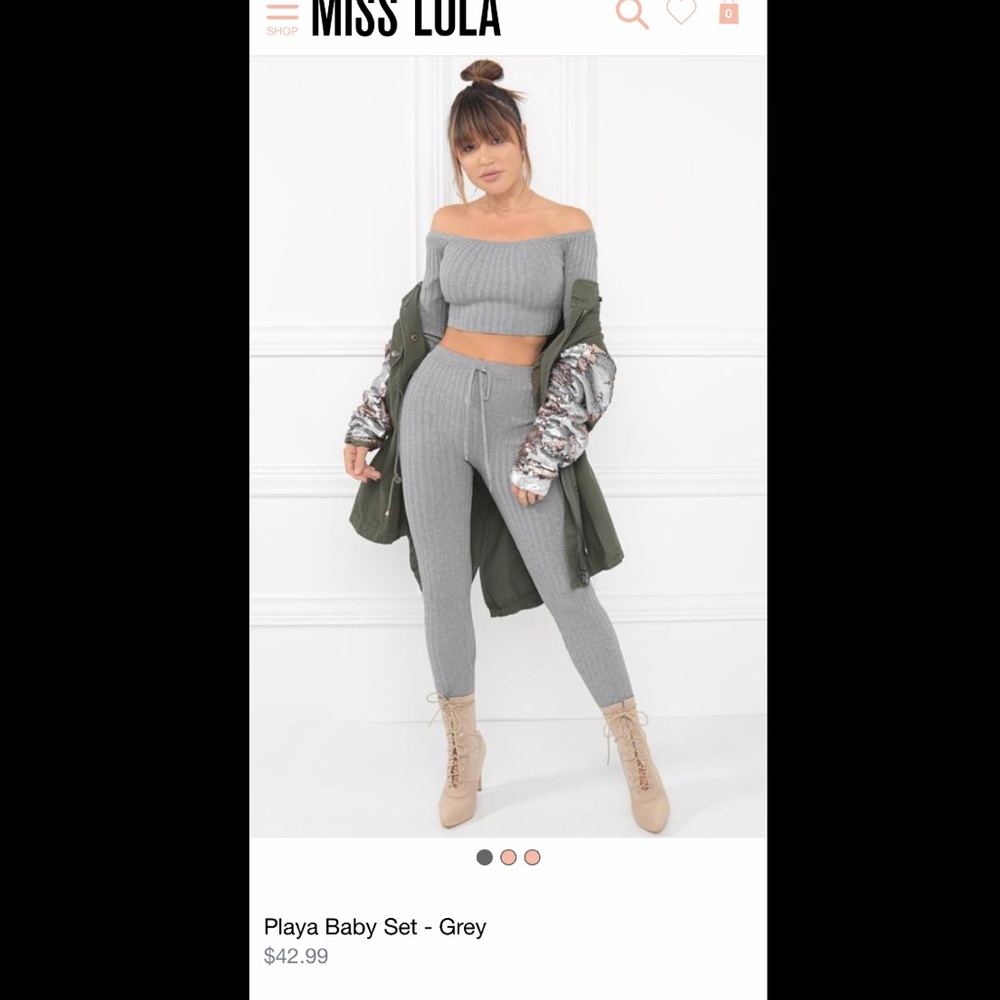 Lola Shoetique 2 piece Playa Baby Set Black